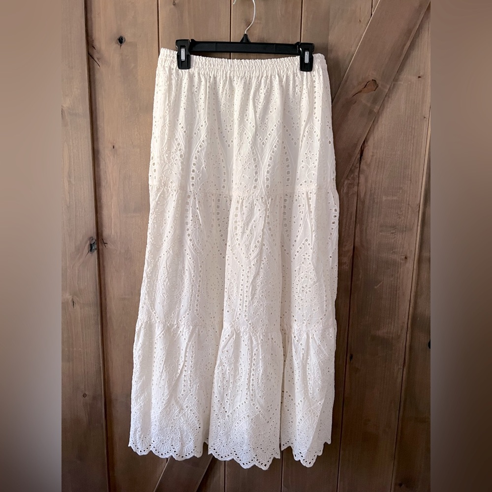 Marea by Liz Joy Eyelet Skirt M